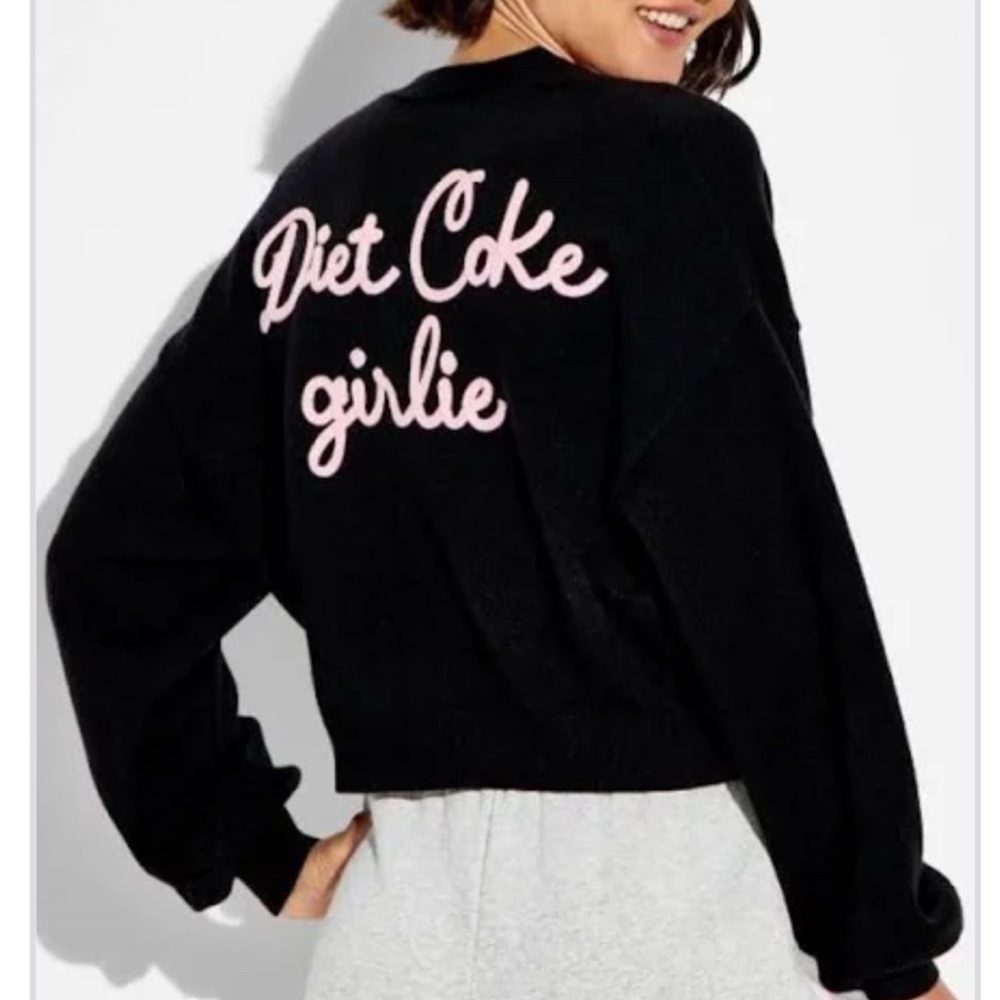 Target Diet Coke Girlie Sweater with Pink Text